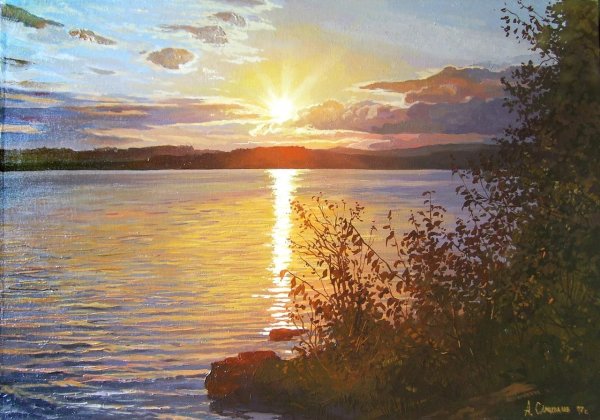 Рассвет живопись