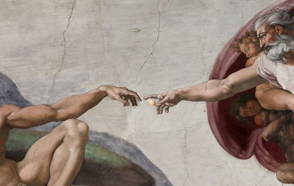 Сикстинская капелла Сотворение Адама