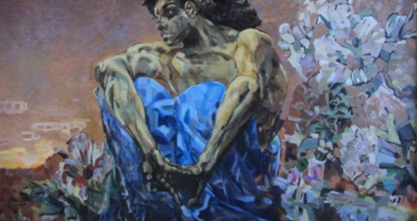 Врубель Михаил Александрович демон сидящий