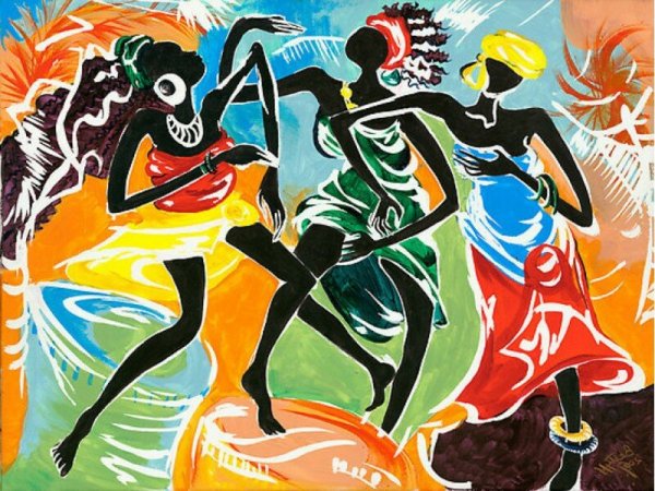 Африканский танец живопись