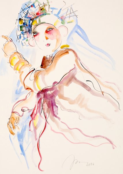 Акварели Рустама Хамдамова