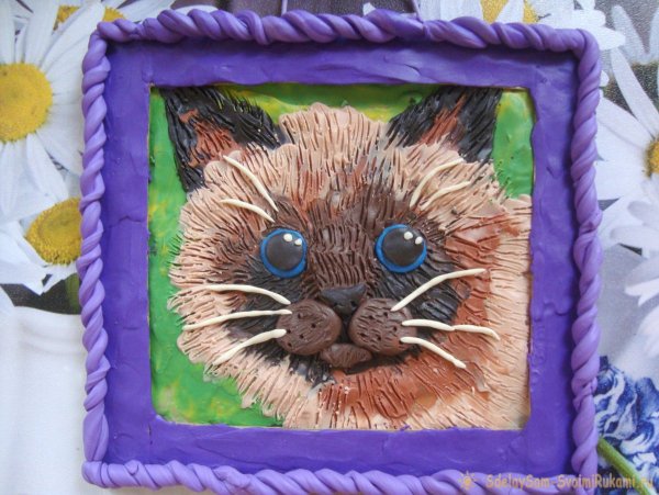 Панно из пластилина