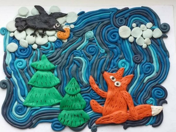 Наталья Синегина картины из пластилина