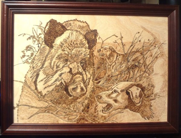 Композиции для выжигания по дереву