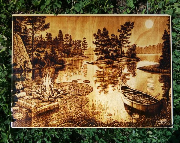 Картины выжигателем по дереву