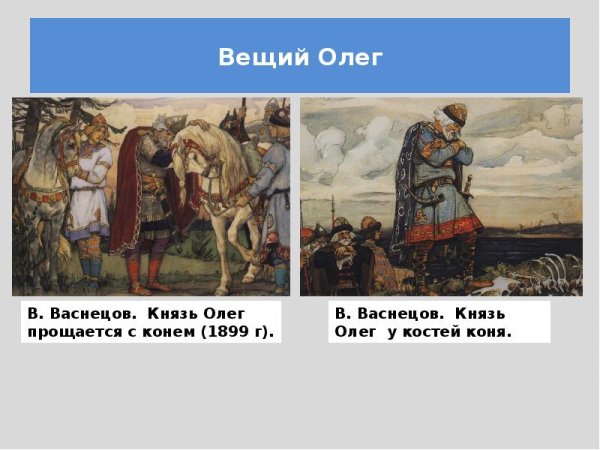 Князь Олег Вещий Васнецов