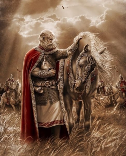 Вещий Олег прибивает щит к вратам Цареграда