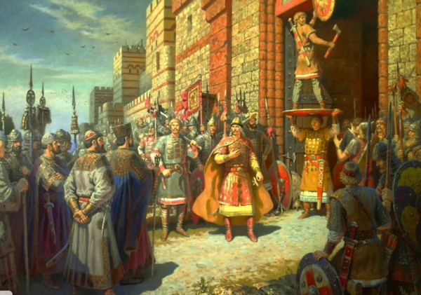 Виктор Васнецов встреча Олега с кудесником