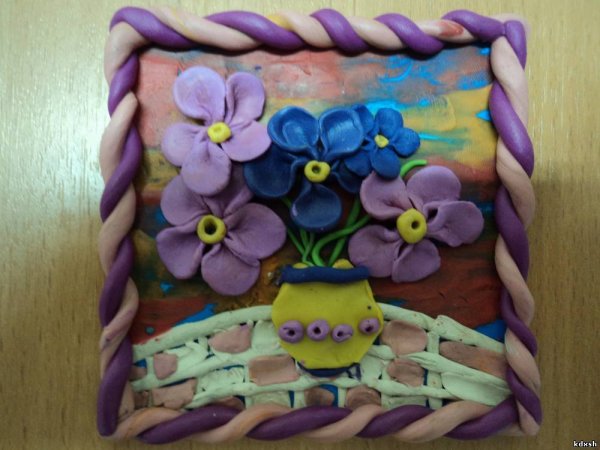 Пластилиновая живопись для детей