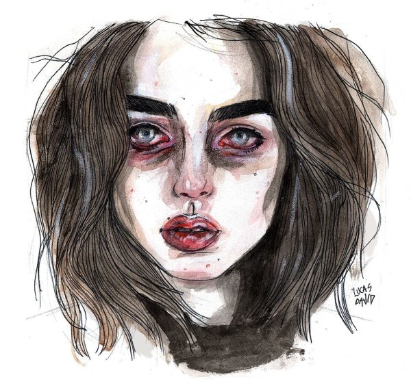 Фрэнсис Бин Кобейн рисунки