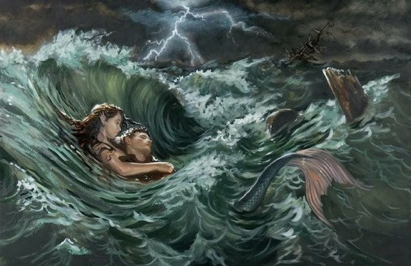 Иван Дженеев «водные глубины. Омут», 1907 год