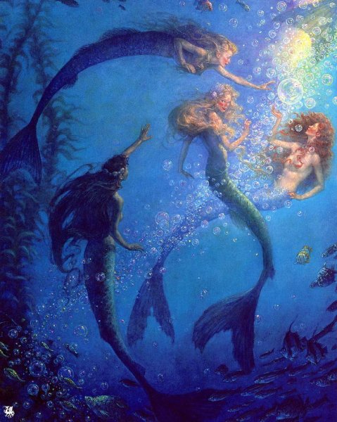 Джим Дейли картины Русалка