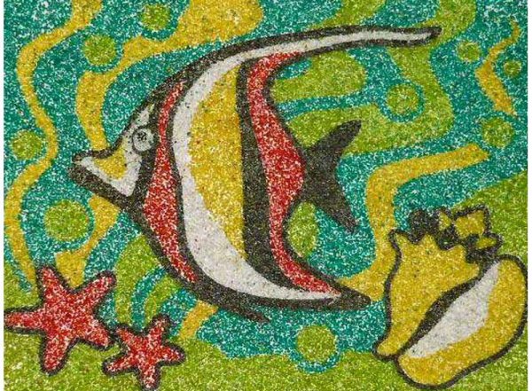 Панно из песка