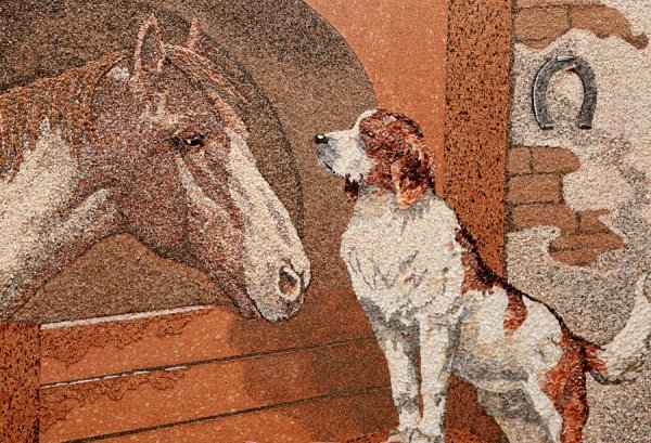 Картины из разноцветного песка