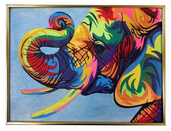 Картины из разноцветного песка