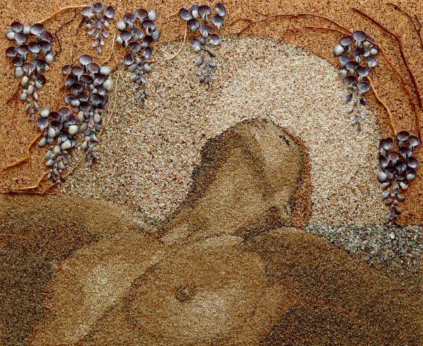 Аппликация из песка своими руками