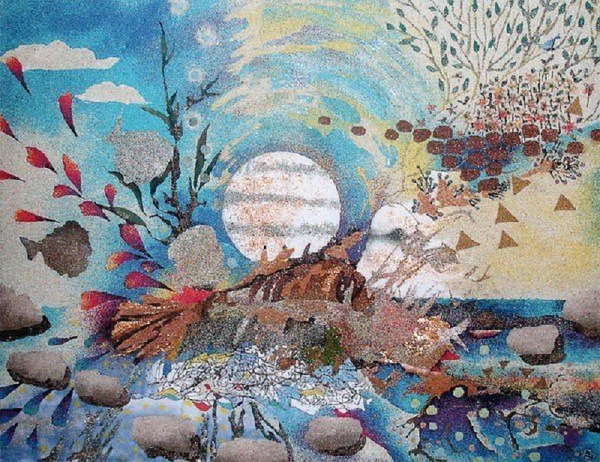 Панно из манки