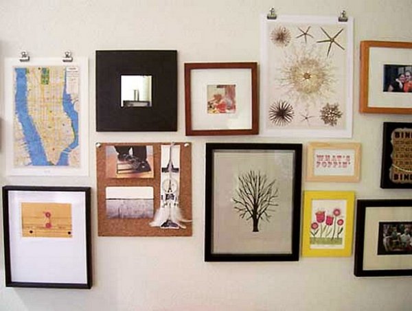 На что вешать картины на стену