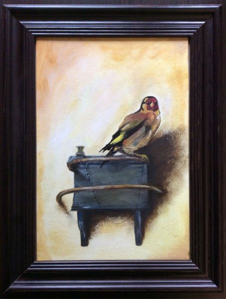 Репродукция щегол Карел Фабрициус