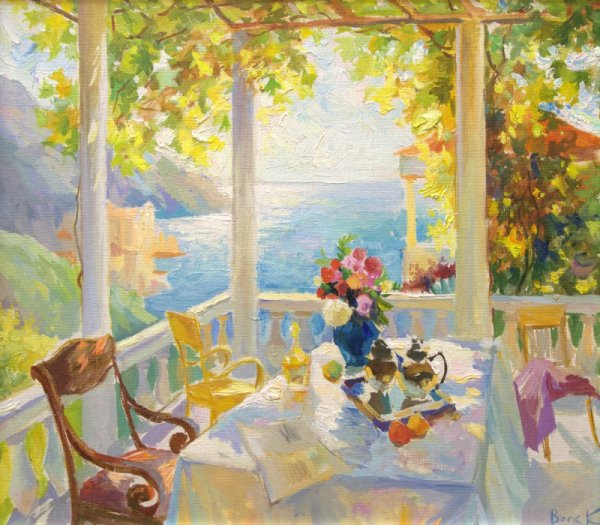 Живопись Kevin liand, веранда