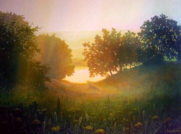 Летний рассвет в живописи
