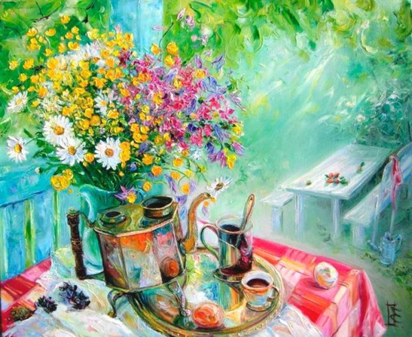 Натюрморт на веранде