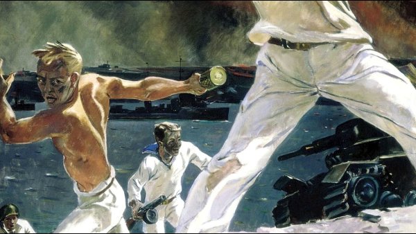 Александр Дейнека оборона Севастополя 1942