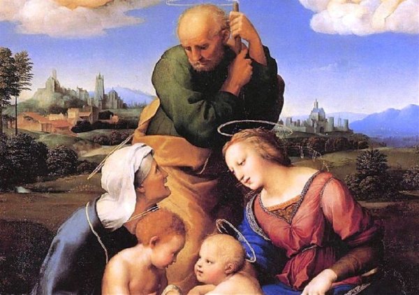 Картина святое семейство Рафаэль Санти