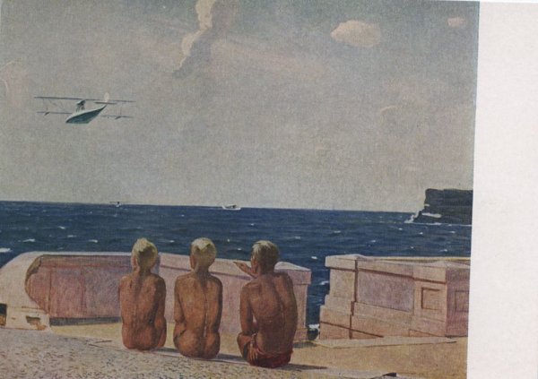 Дейнека будущие лётчики 1937