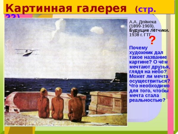 Дейнека будущие лётчики 1937