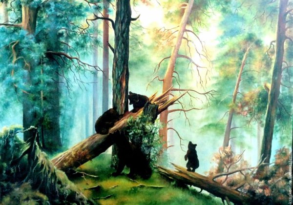 Шишкин Иван Иванович утро в Сосновом лесу