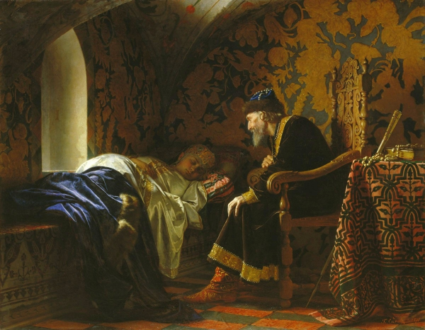 Илья Репин «Иван Грозный и сын его Иван 16 ноября 1581 года», 1883–1885.