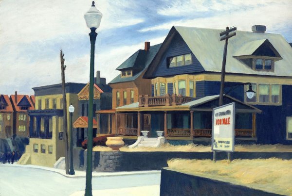 Эдвард хоппер Восточный ветер над Вихокеном