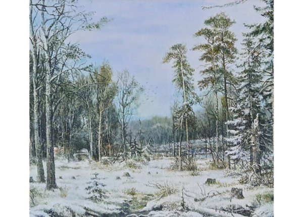 Художник Шишкин зимний лес
