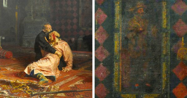 Картина Репина Иван Грозный убивает сына