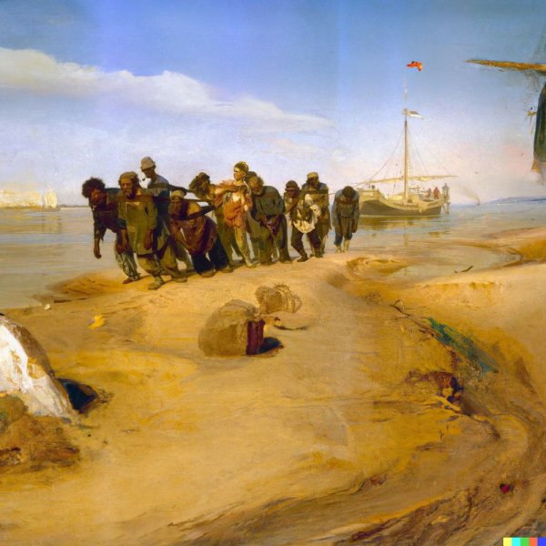 Репина бурлаки на Волге