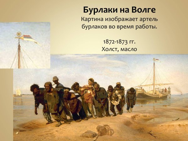 Илья Репин «бурлаки на Волге» (1870-1873)