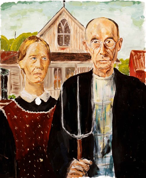 Гранд Вуд американская Готика картина