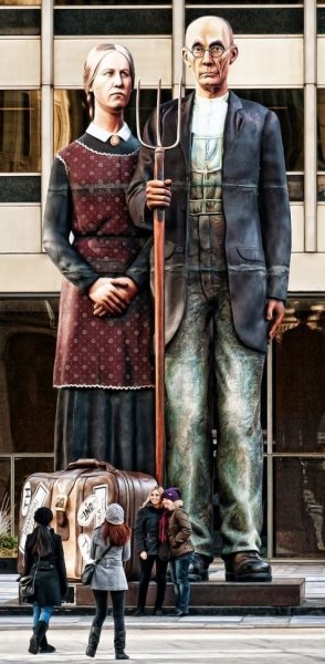 Грант Вуд американская Готика 1930