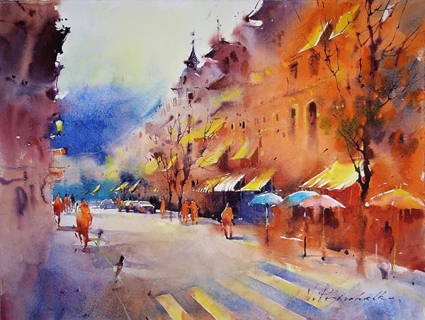 Художник Виктория Пришедько Акварельные пейзажи