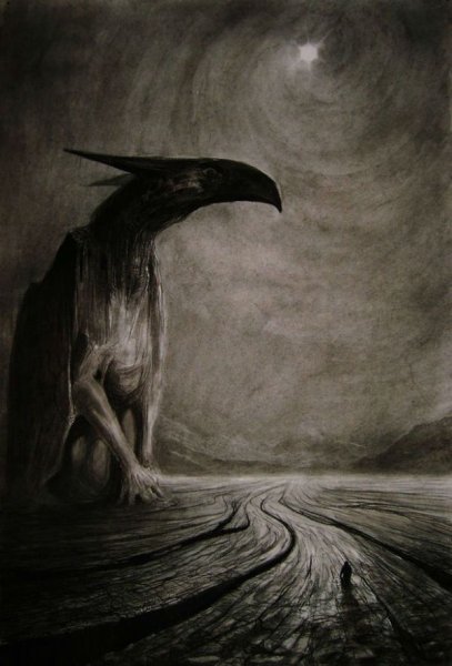 Мрачный ворон