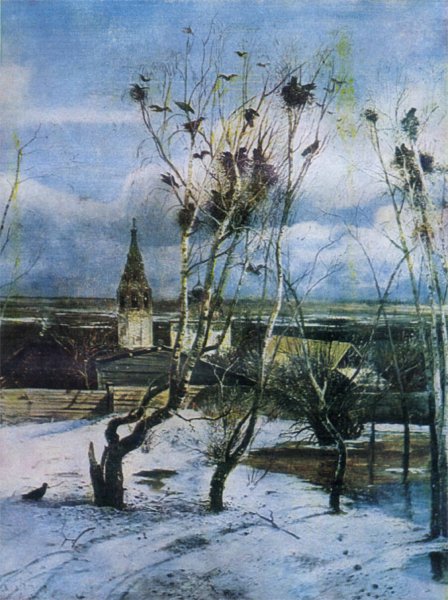 Алексей Кондратьевич Саврасов Грачи прилетели оригинал