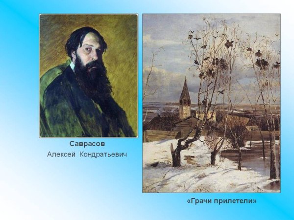 Алексей Кондратьевич Саврасов Грачи прилетели