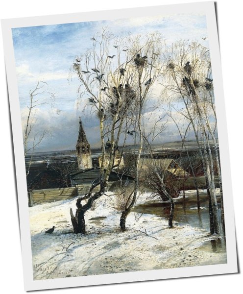 Грачи прилетели картина Саврасова