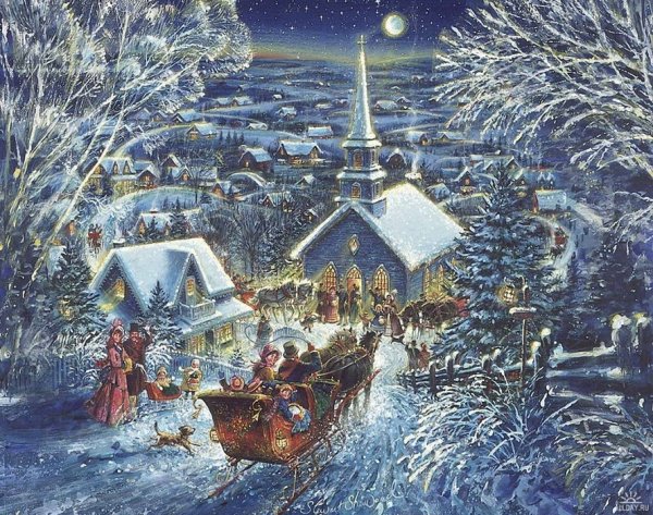 Художник Стюарт Шервуд Рождество