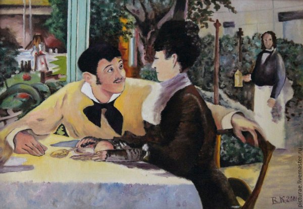 Картина Моне кабачок