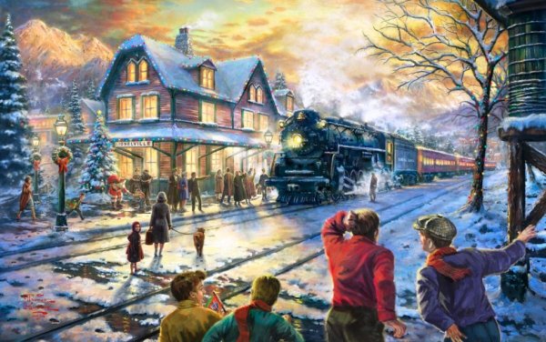 Томас Кинкейд картина поезд