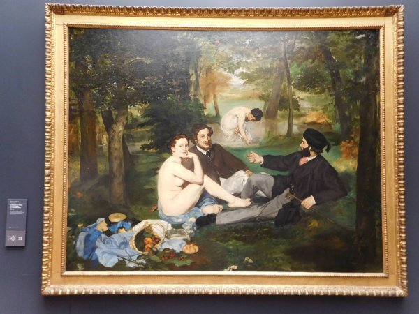 Мане завтрак на траве картина