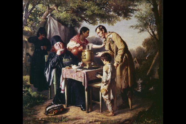 Василий Перов чаепитие в Мытищах