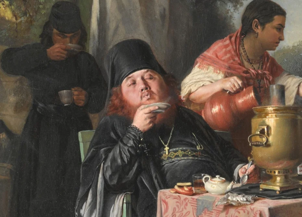 Чаепитие в Мытищах" Василий Перов. 1862.